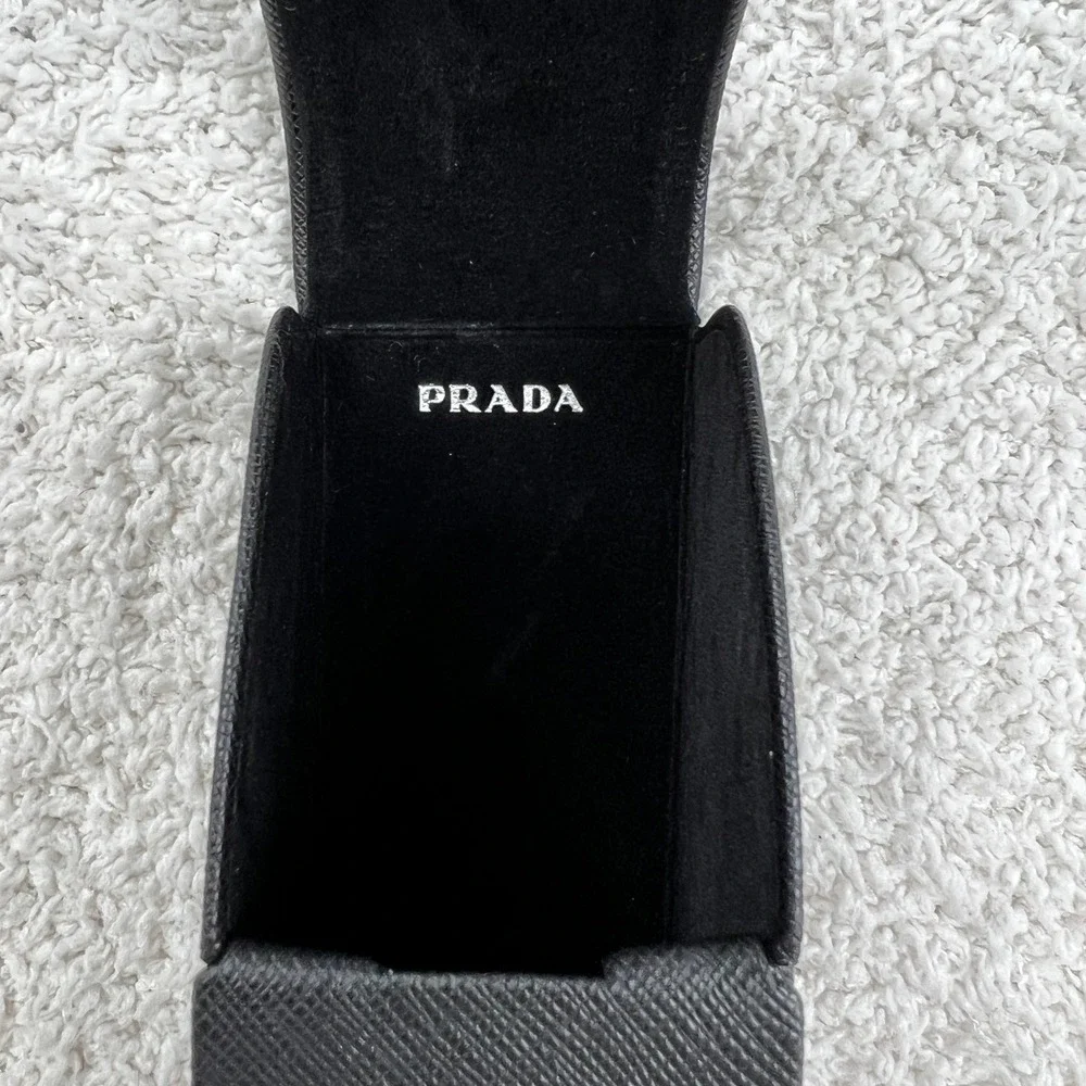 Prada Linea Rossa PS54IS Black Aviator Sport Sunglasses Grey Lens w/‎ Case Italy